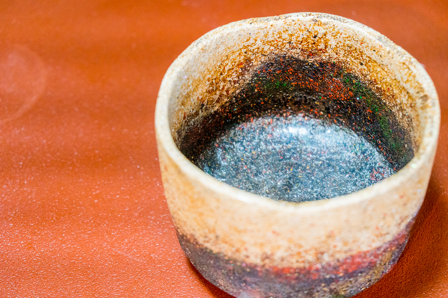 all lacquer core to surface shin shitsu artwork tea mug cup